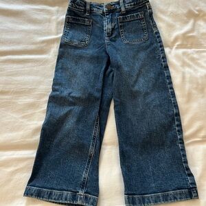 Crewcuts Indigo Wide-Leg Ankle Cropped Jeans